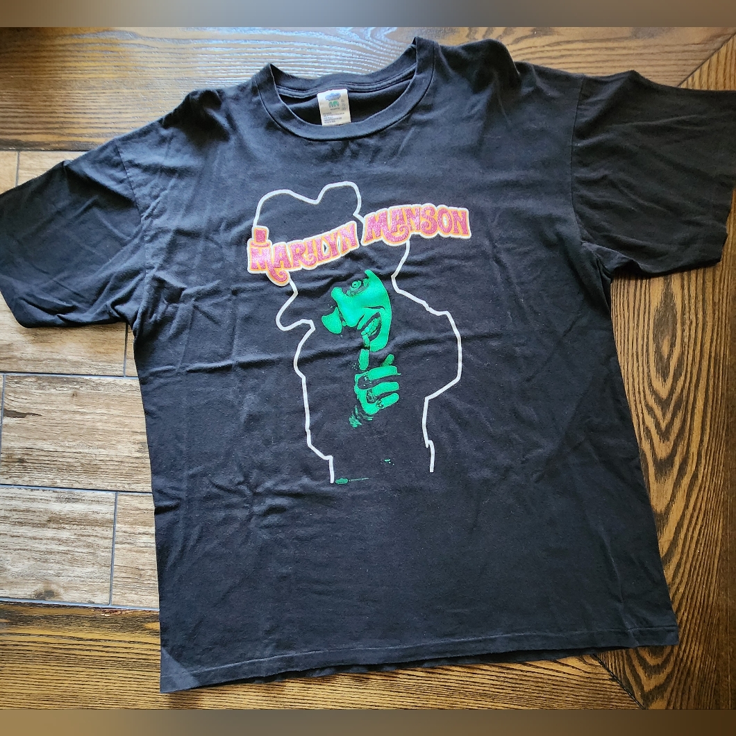 Vintage 90s Marilyn Manson 'Smells Like Children' Winterland Tag Band T-Shirt,Xl